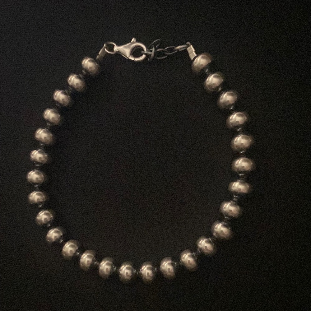 COPY - Great Sterling Silver Beaded Bracelet